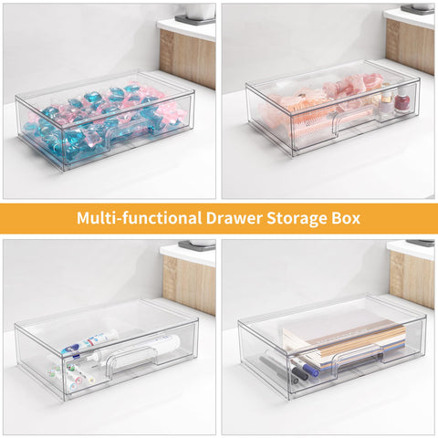 YAFFWA stackable laundry organizer saves space in utility area