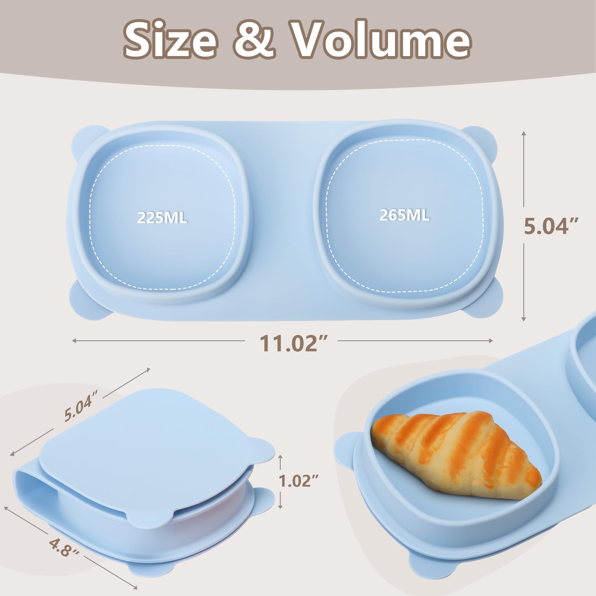 yahaa food-grade silicone with soft edges for toddlers