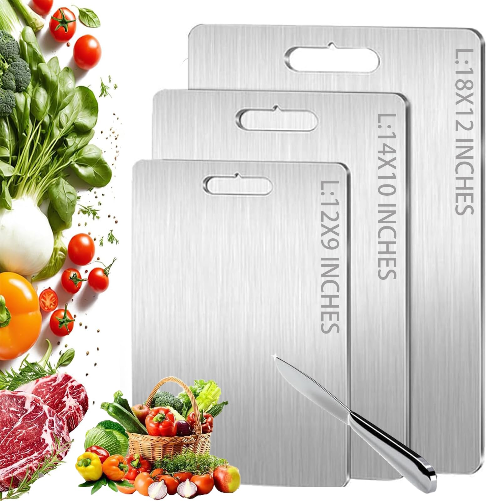 Yainmos titanium cutting board multitask kitchen tool for rolling dough, kneading, and prep