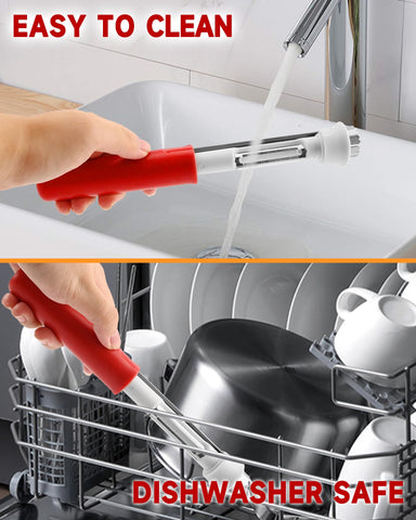 YAKAUEI hand-held tool cleans easily and saves cabinet space.