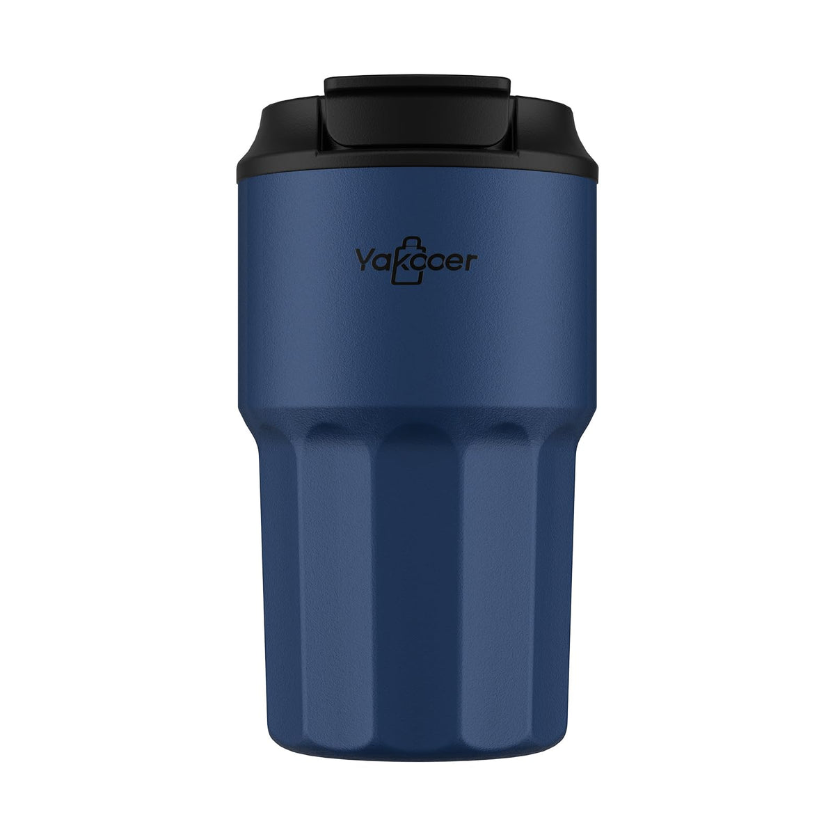 Yakooer 16oz insulated tumbler with flip lid for hot and cold drinks