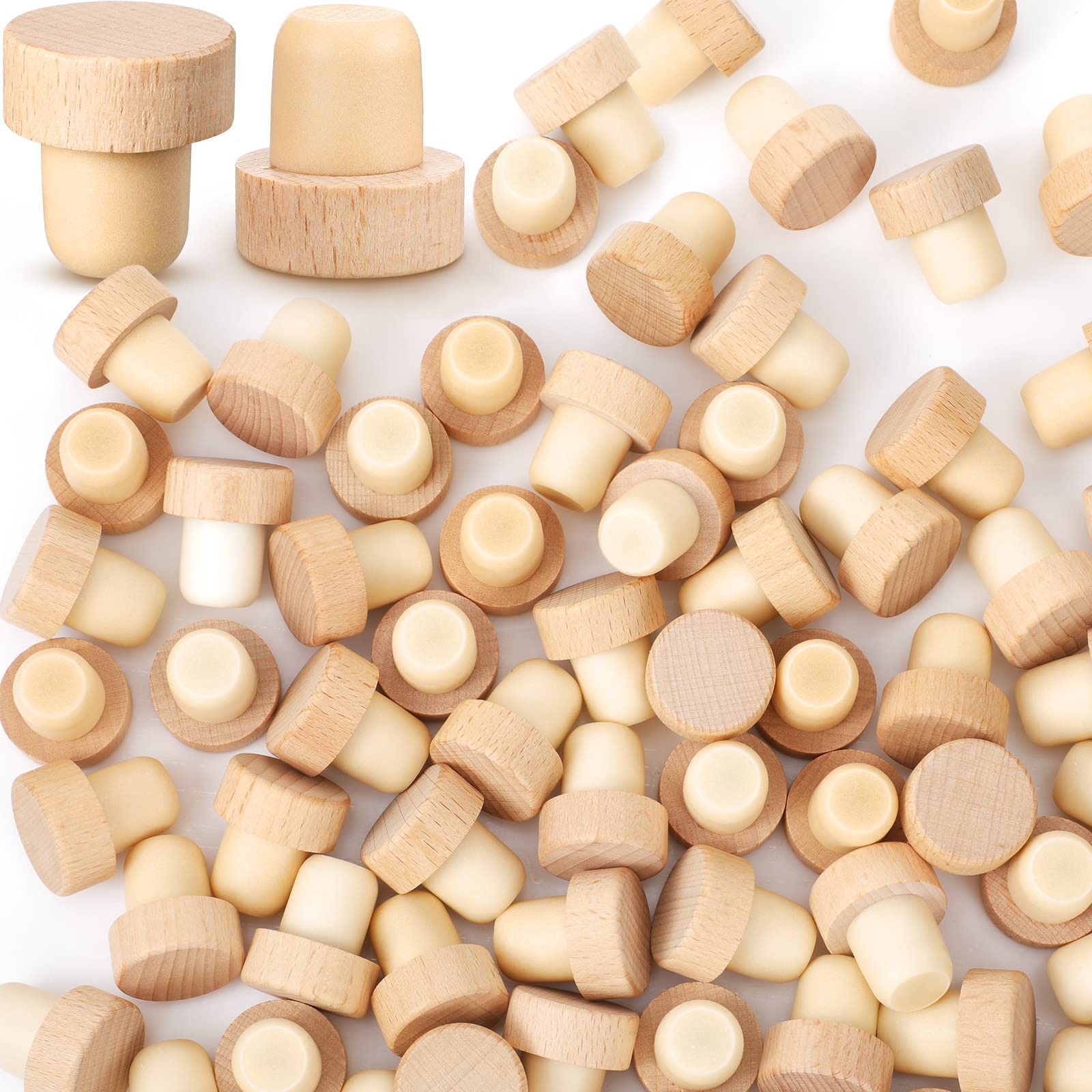 Yalikop 96-Pcs T-Shaped Wine Stoppers set keeps wine fresh