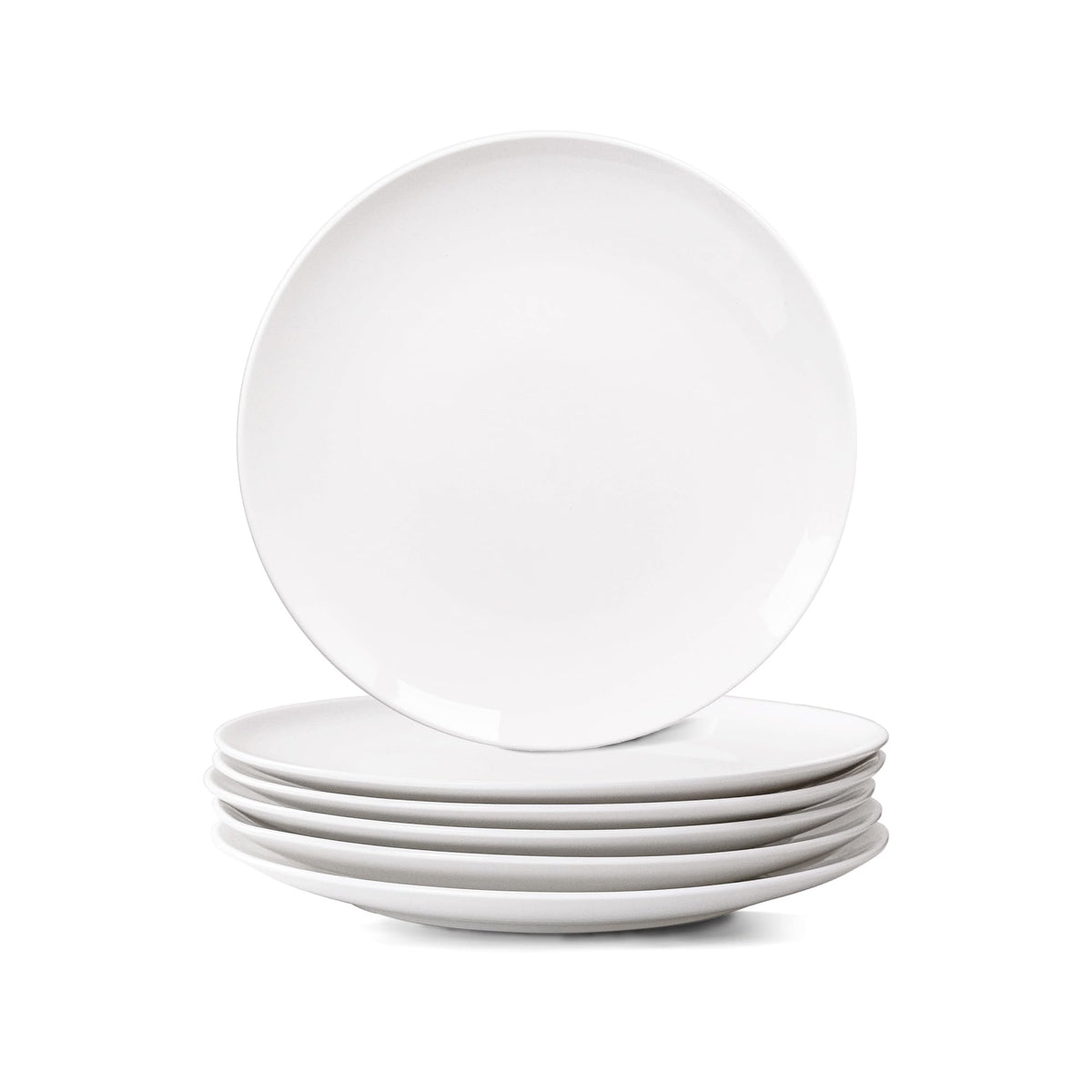 YALONG white 10-inch dinner plate with smooth glaze and durable finish
