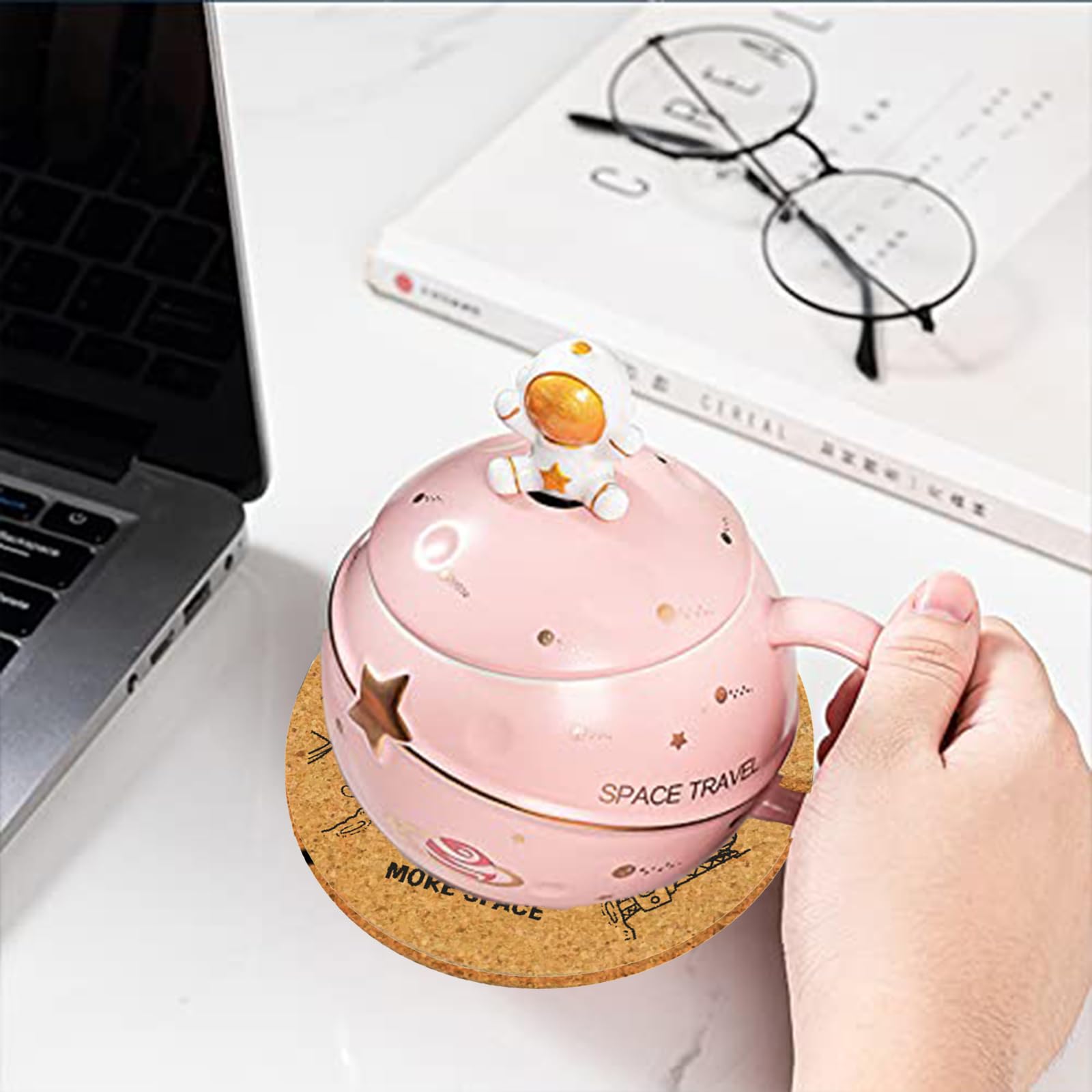 Yalucky Ceramic Cup provides comfortable grip and versatile everyday use