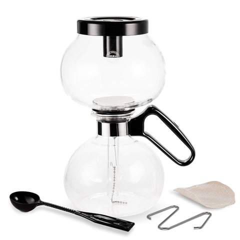 Yama Glass borosilicate glass construction for durable brewing.