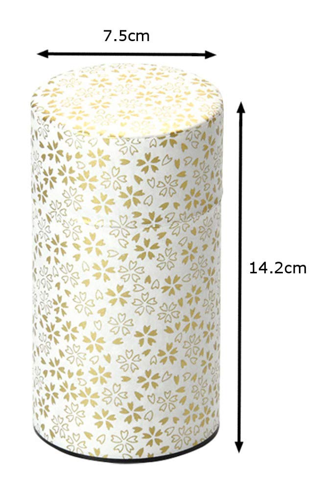Yamaco Pokkan 200g capacity canister for tea leaves.