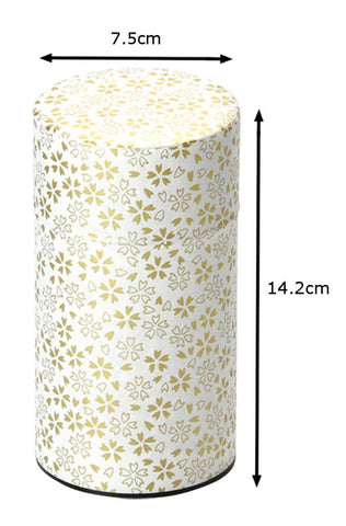 Yamaco Pokkan 200g capacity canister for tea leaves.