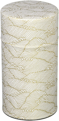 Yamaco Pokkan wave pattern outside showing traditional Japanese design on the canister