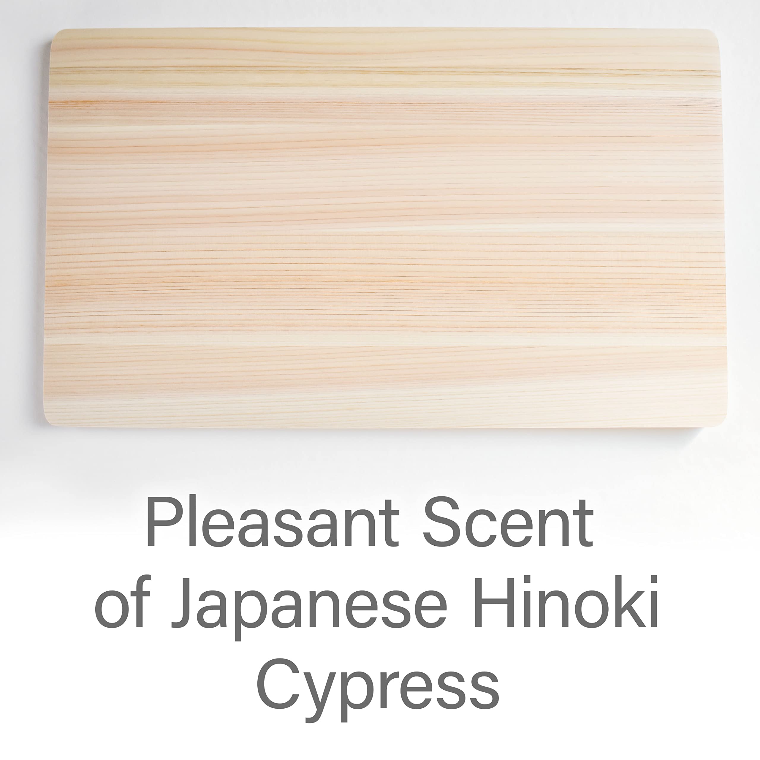 YAMASAN KYOTO UJI Hinoki cutting board – close-up of smooth surface, knife-friendly and blade-safe