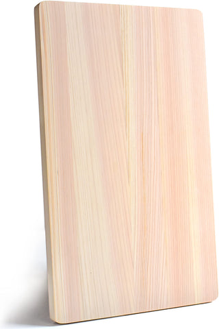 YAMASAN KYOTO UJI Hinoki cutting board – large top view with natural grain, ideal for daily chopping