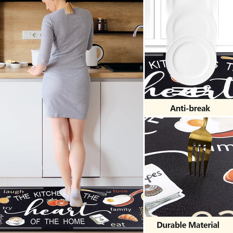 Yamaziot kitchen mat placed in a laundry-area setup for standing tasks