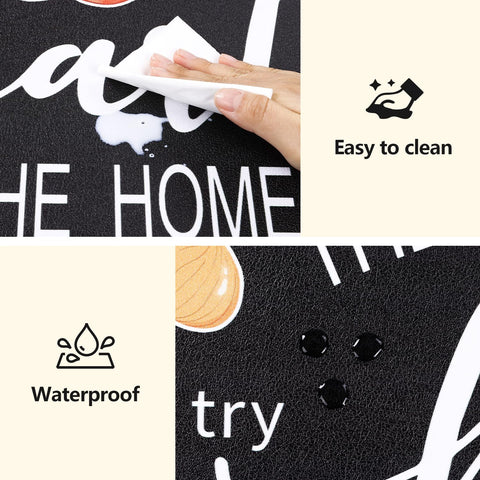 Non-slip backing with beveled edges on Yamaziot mat for safe standing