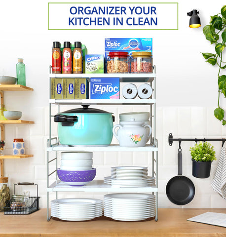 YAN & HIN appliance storage cabinet organizer streamlines kitchen organization