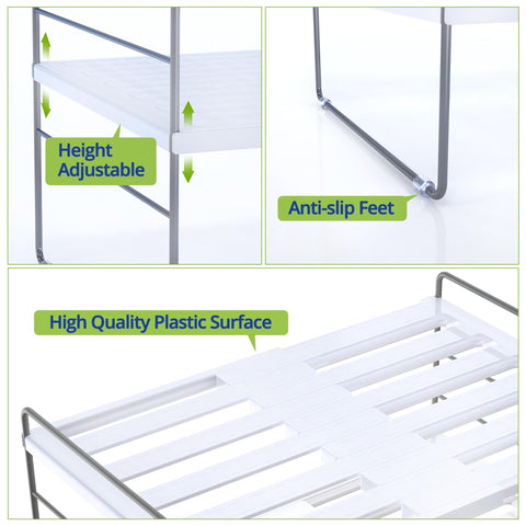 YAN & HIN easy-assemble cabinet organizer shelf for quick storage setup