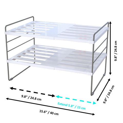YAN & HIN expandable bag organizer for cabinet improves pantry organization