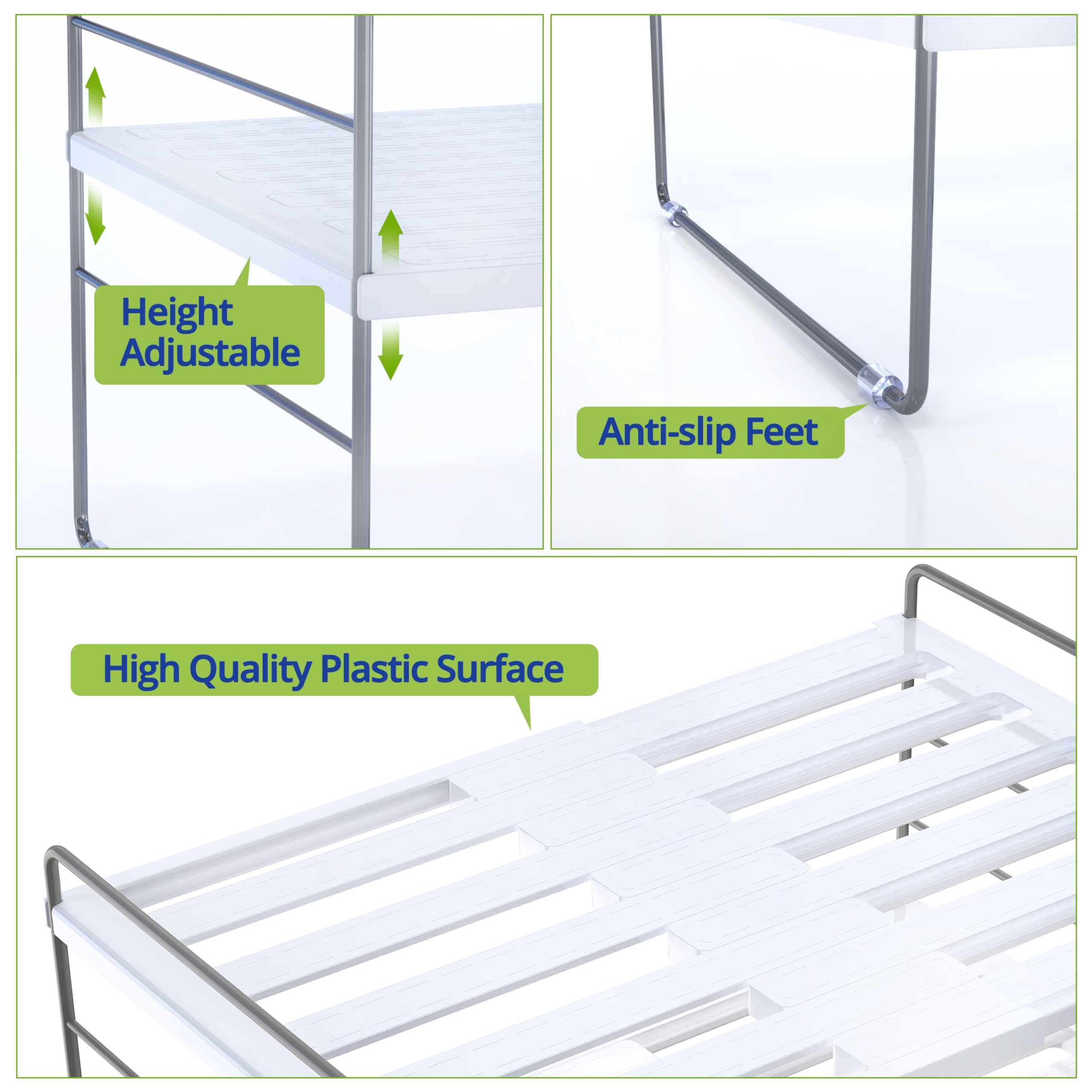 YAN & HIN ziploc bag storage organizer keeps bags visible and easy to grab.