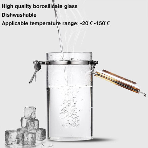 Two 45 oz jars suitable for coffee beans, nuts, pasta, or flour