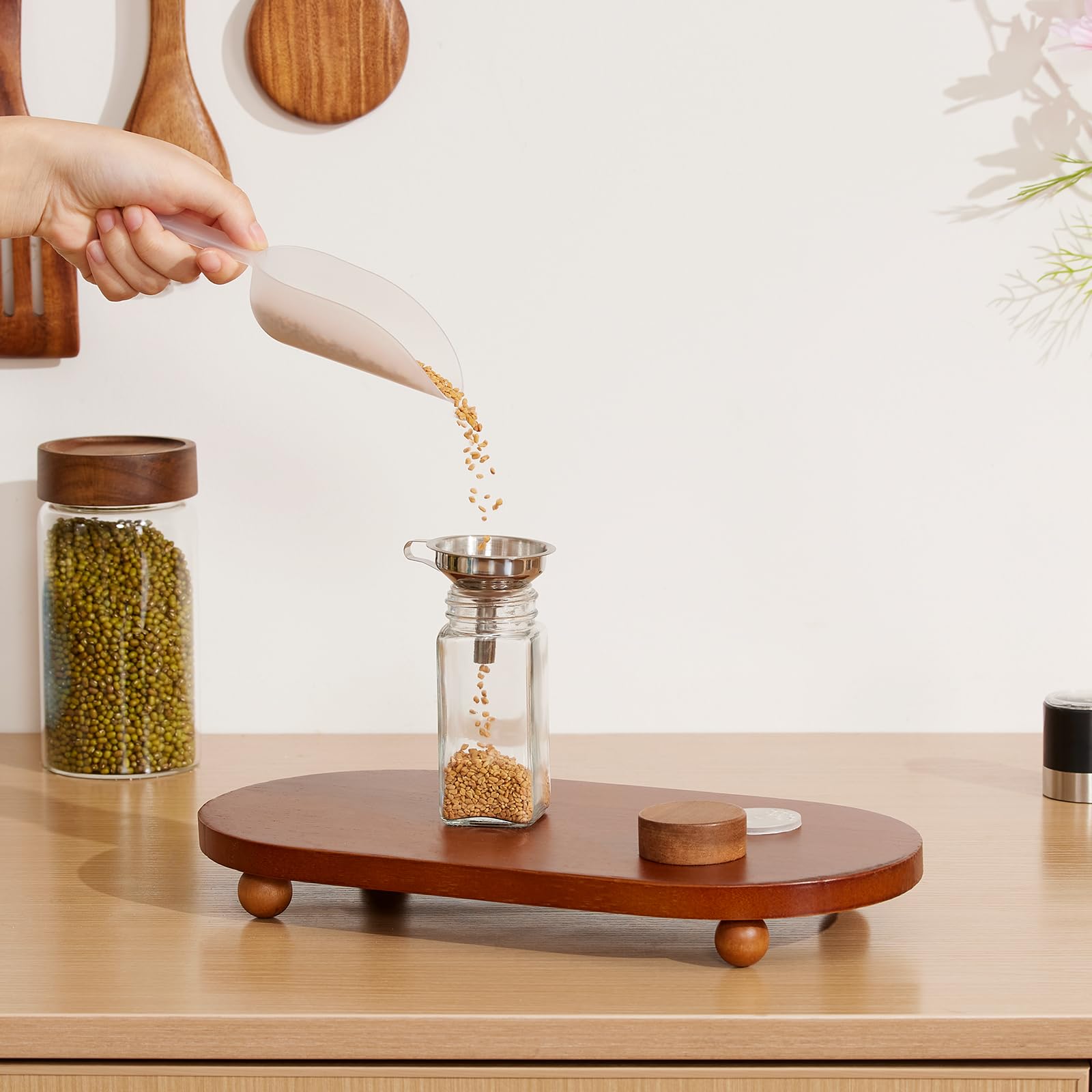 Yangbaga waterproof labels stay legible for quick spice identification