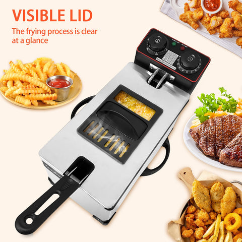 Yangbowan deep fryer timer helps set cook time accurately
