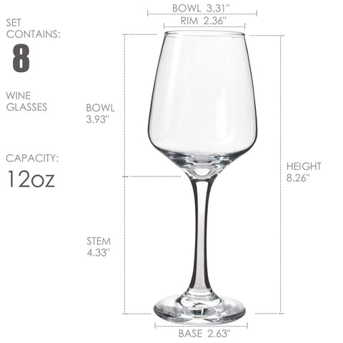 YANGNAY wine glasses show a sturdy stem for comfortable daily use