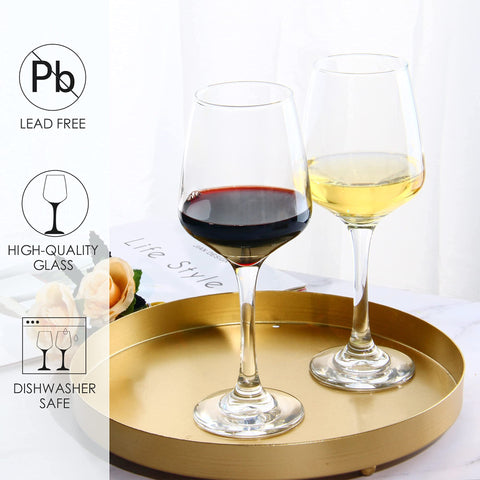 YANGNAY wine glasses have a wide base for stable table balance