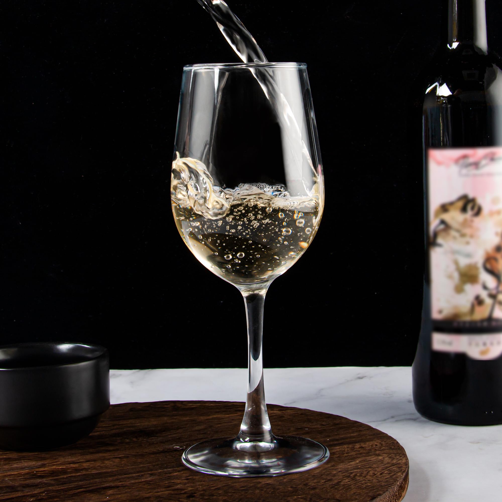 YANGNAY wine glasses on a dinner table for elegant entertaining.