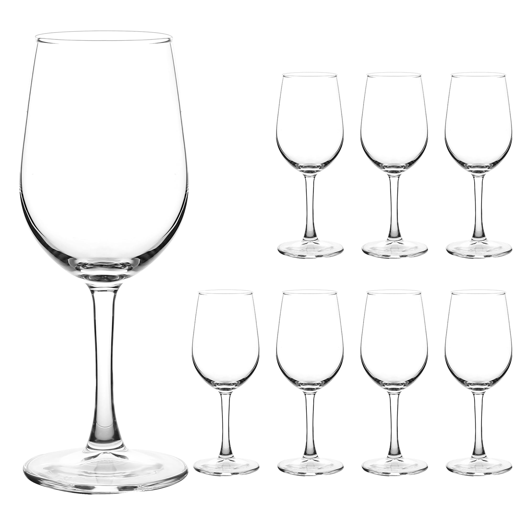 YANGNAY wine glasses set of 8 11.5 oz showcases wine color for elevated dining.