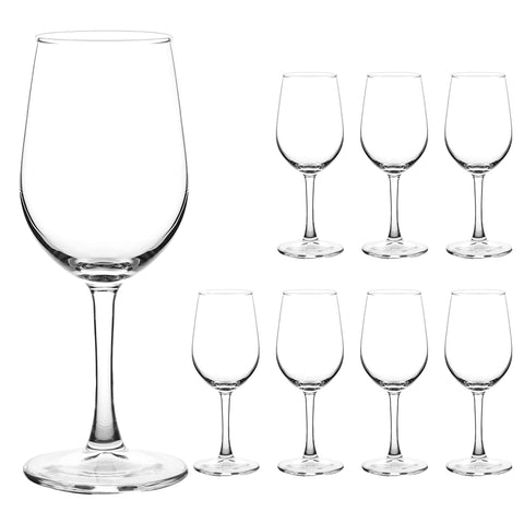 YANGNAY wine glasses set of 8 11.5 oz showcases wine color for elevated dining.