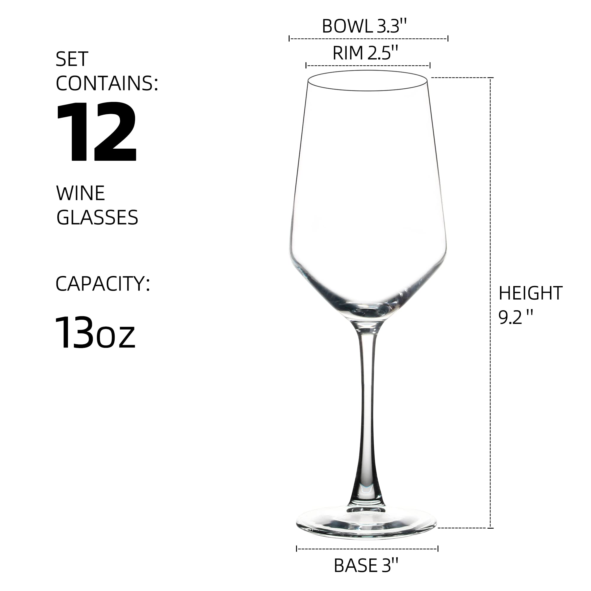 Yangnay tapered-bowl design enhances aroma for red or white wine.