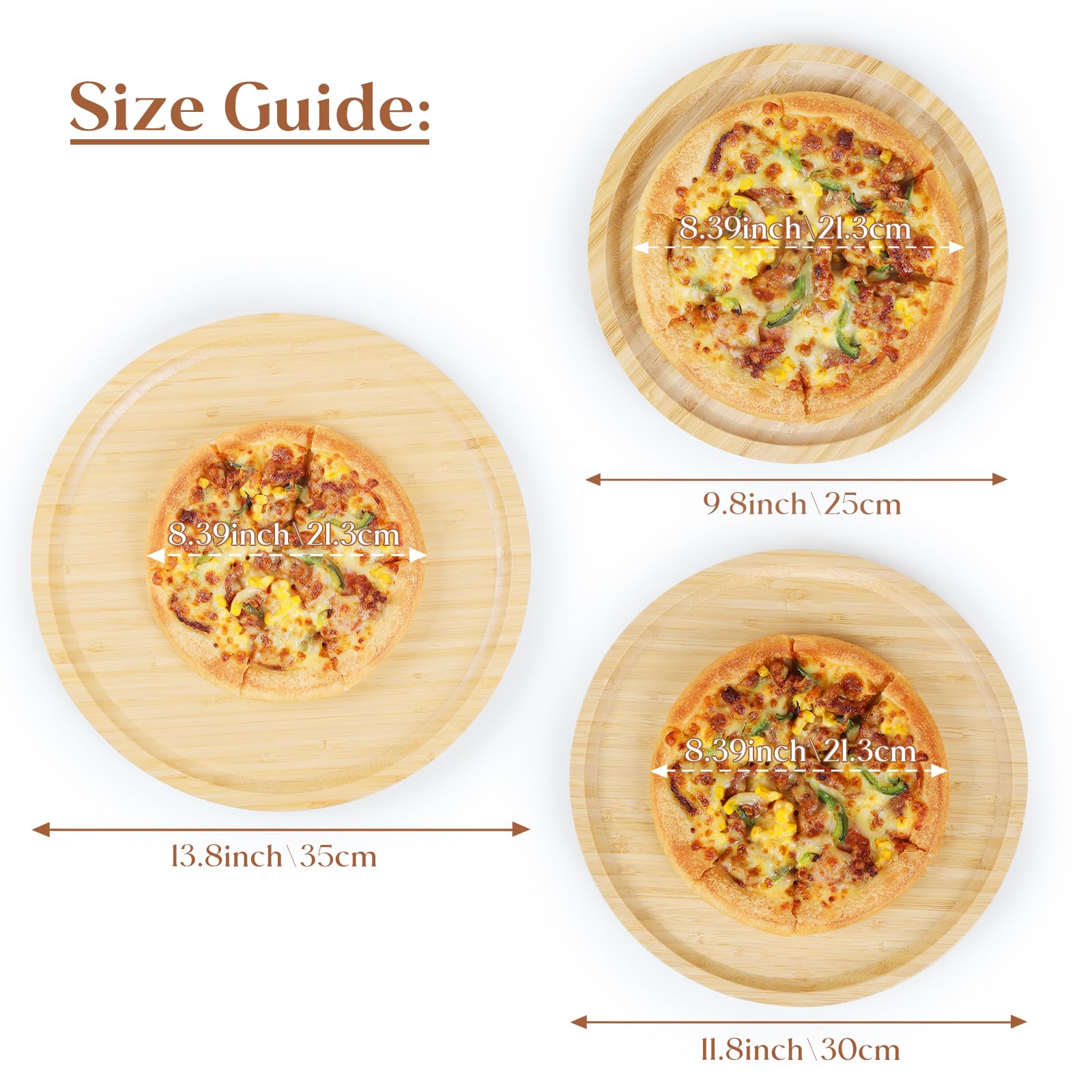 YangqiHome bamboo serving platter fruit display keeps produce organized.