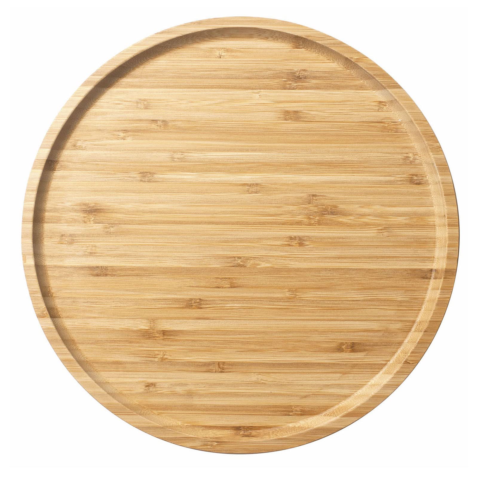 YangqiHome bamboo serving platter round top view for stylish food presentation.