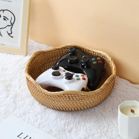 YANGQIHOME basket on kitchen counter showcasing fruit display and easy serving