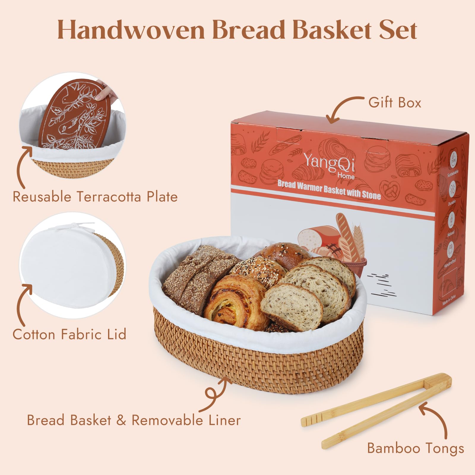 YANGQIHOME easy-clean design simplifies after-meal care