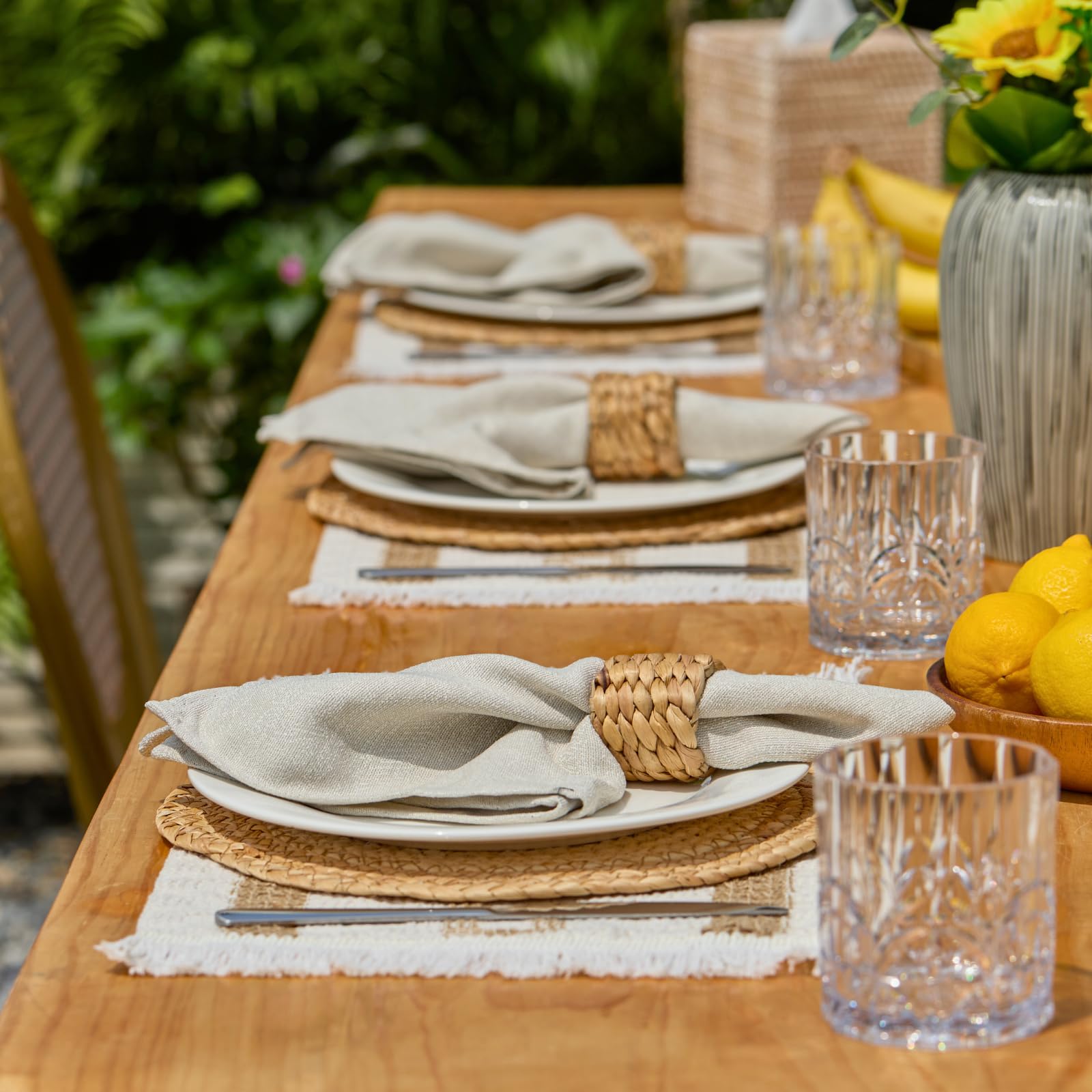 YangqiHome easy-clean placemats for quick cleanup