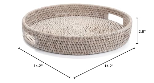 YANGQIHOME easy-clean round tray easy to maintain with damp cloth.