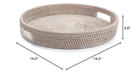 YANGQIHOME easy-clean round tray easy to maintain with damp cloth.