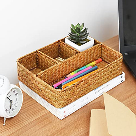 YANGQIHOME living room remote-control basket reduces clutter.