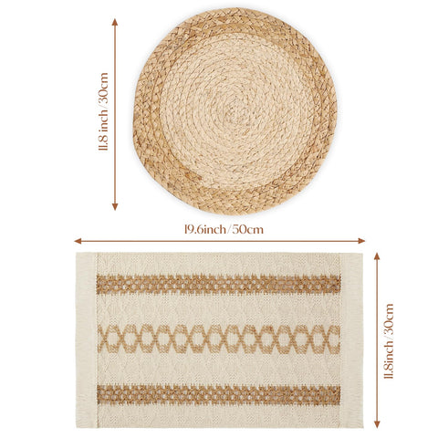 YangqiHome tassel placemats gift-ready rustic charm
