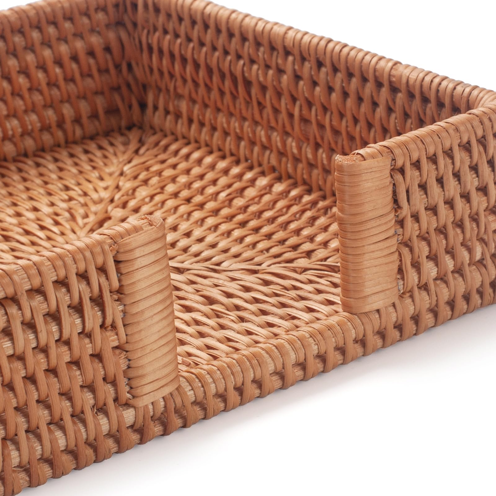 YANGQIHOME rattan napkin holder square eco-friendly natural material.