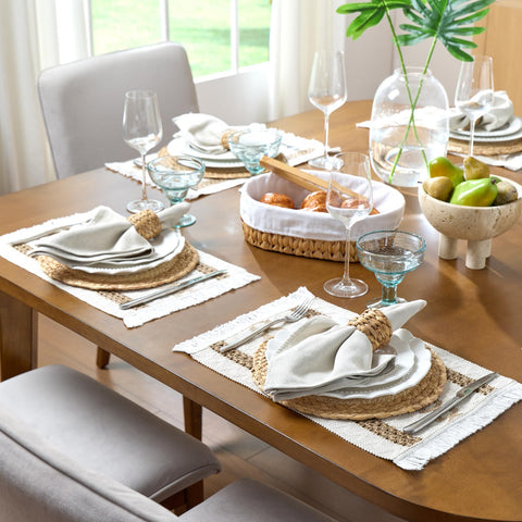 YangqiHome square placemats boho style for varied table setting