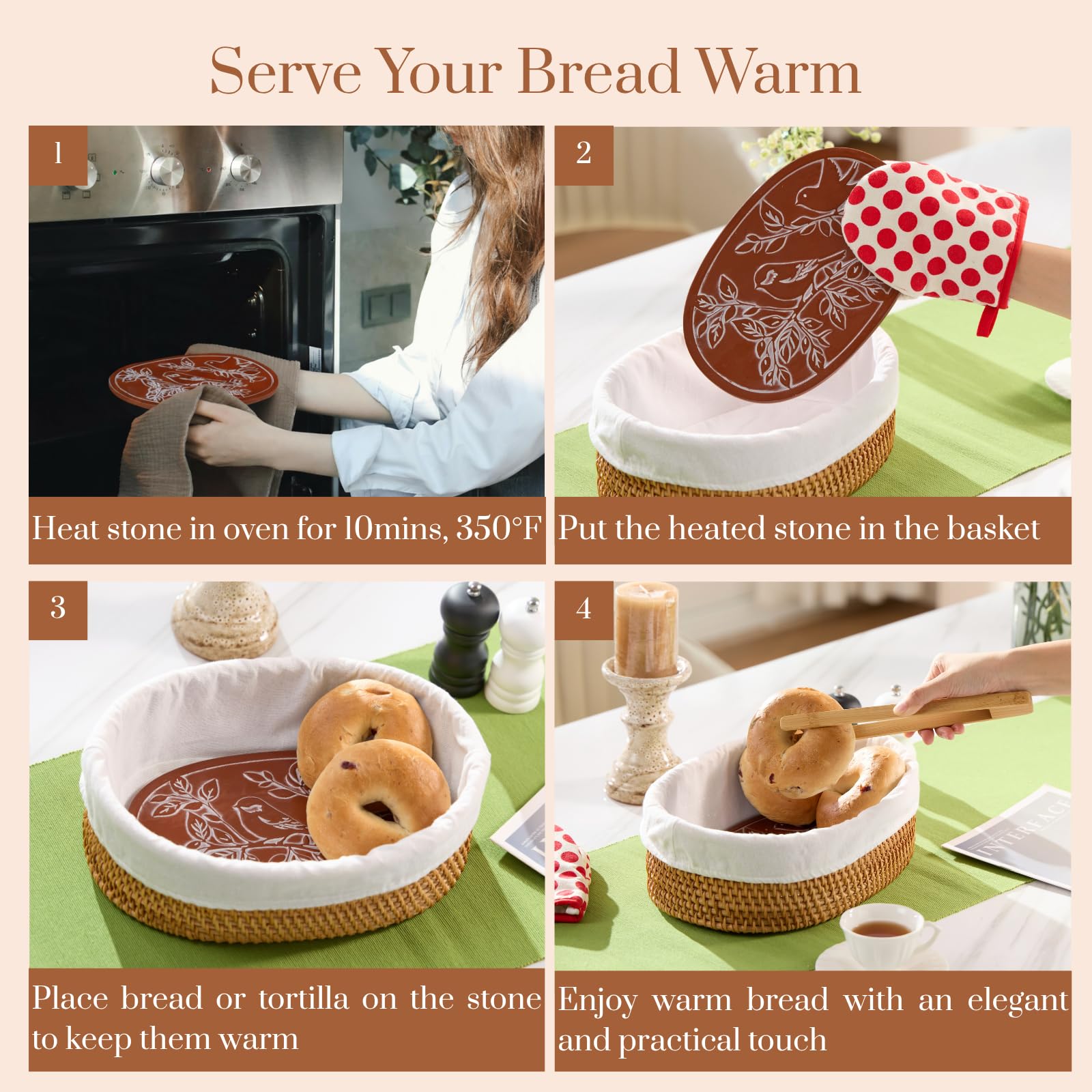 YANGQIHOME tortilla warmer keeps tortillas and flatbreads warm