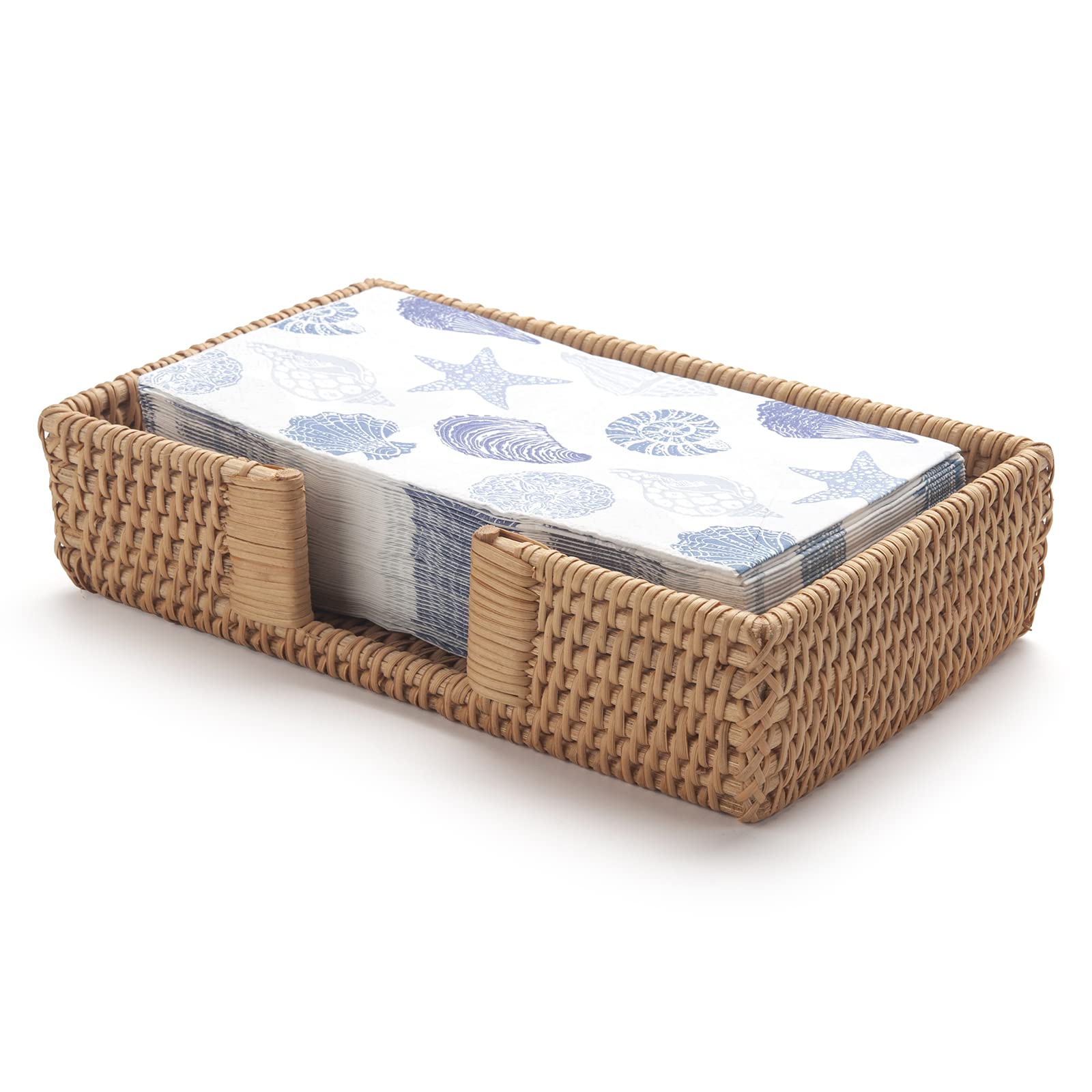 YANGQIHOME wicker napkin tray keeps towels tidy in kitchens