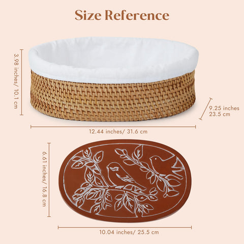 YANGQIHOME woven bread basket adds rustic charm while serving warm bread