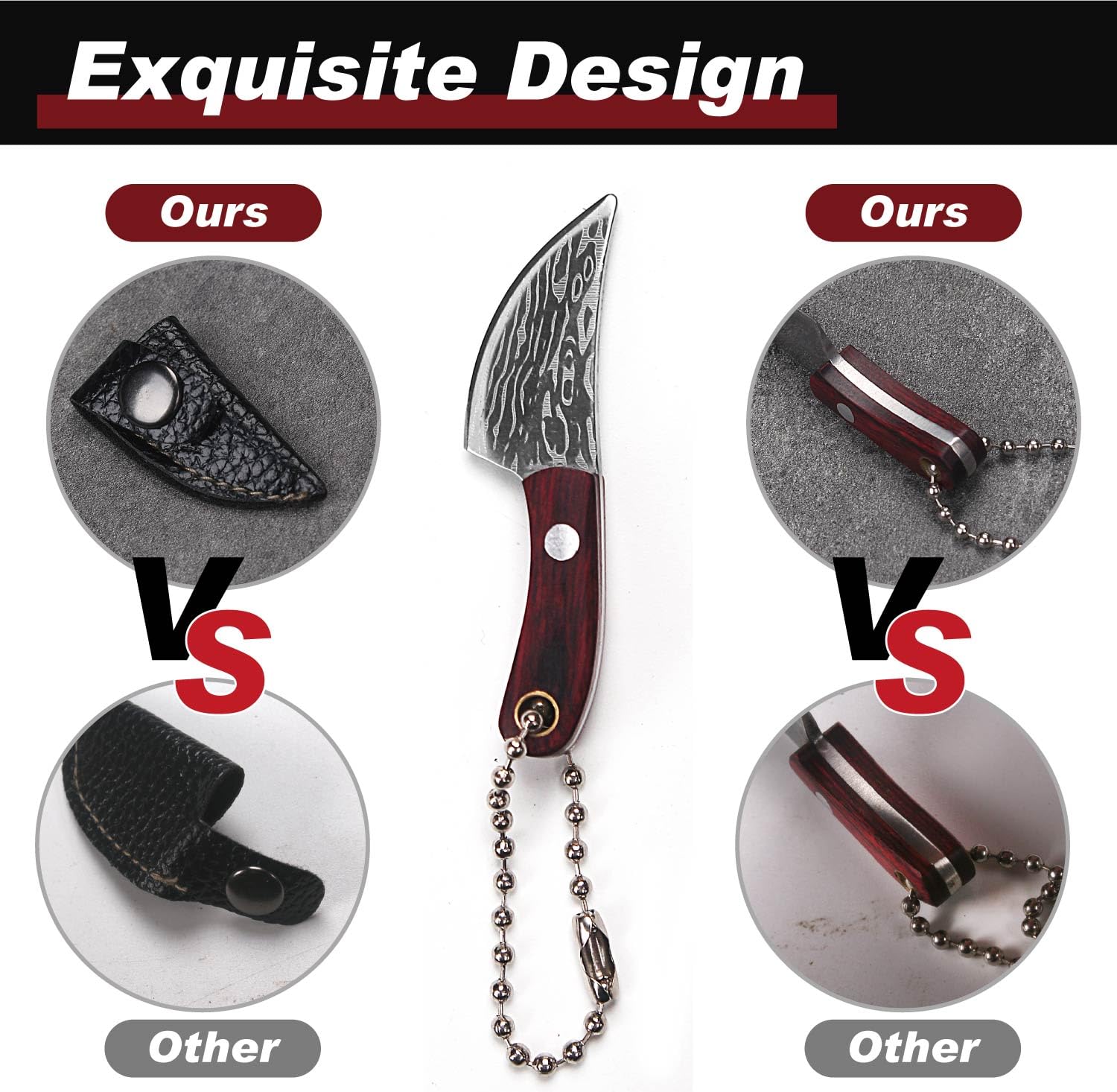Yangquan laser-textured blade delivers precise cuts with a rugged, premium feel.