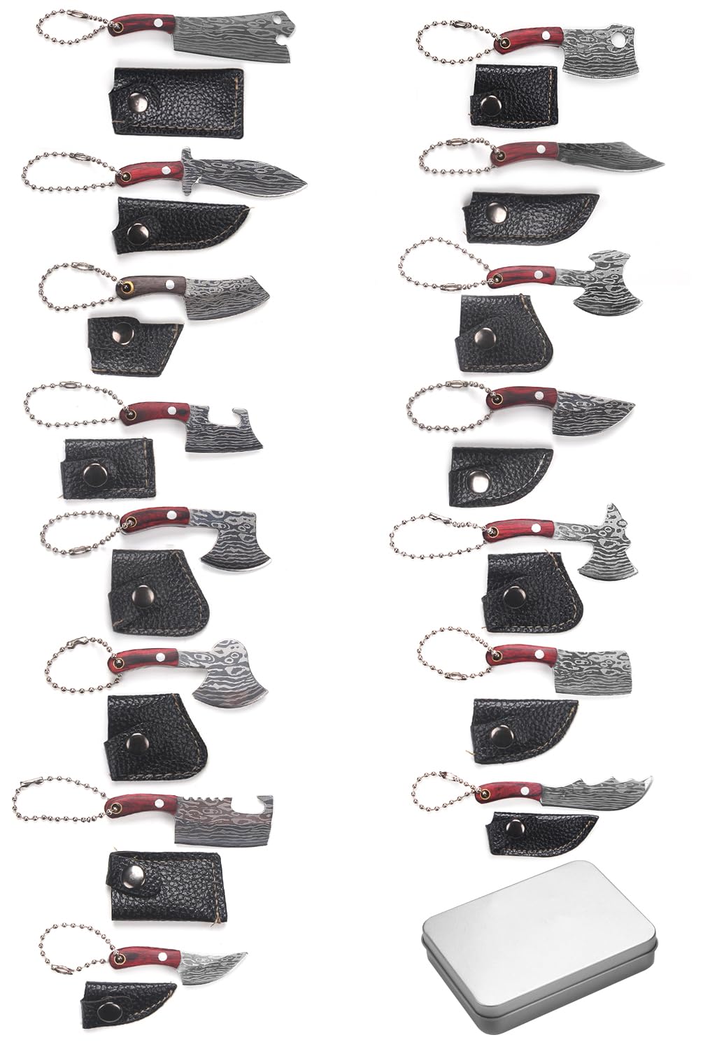 Yangquan mini knife set with sheath offers secure carry for everyday tasks.