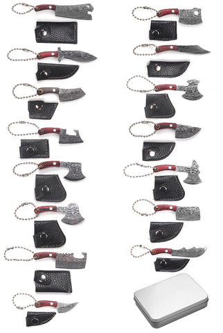 Yangquan mini knife set with sheath offers secure carry for everyday tasks.
