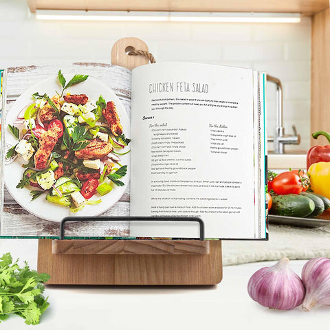 YANGSHUO pull-out stand offers adjustable tilt for comfortable reading.