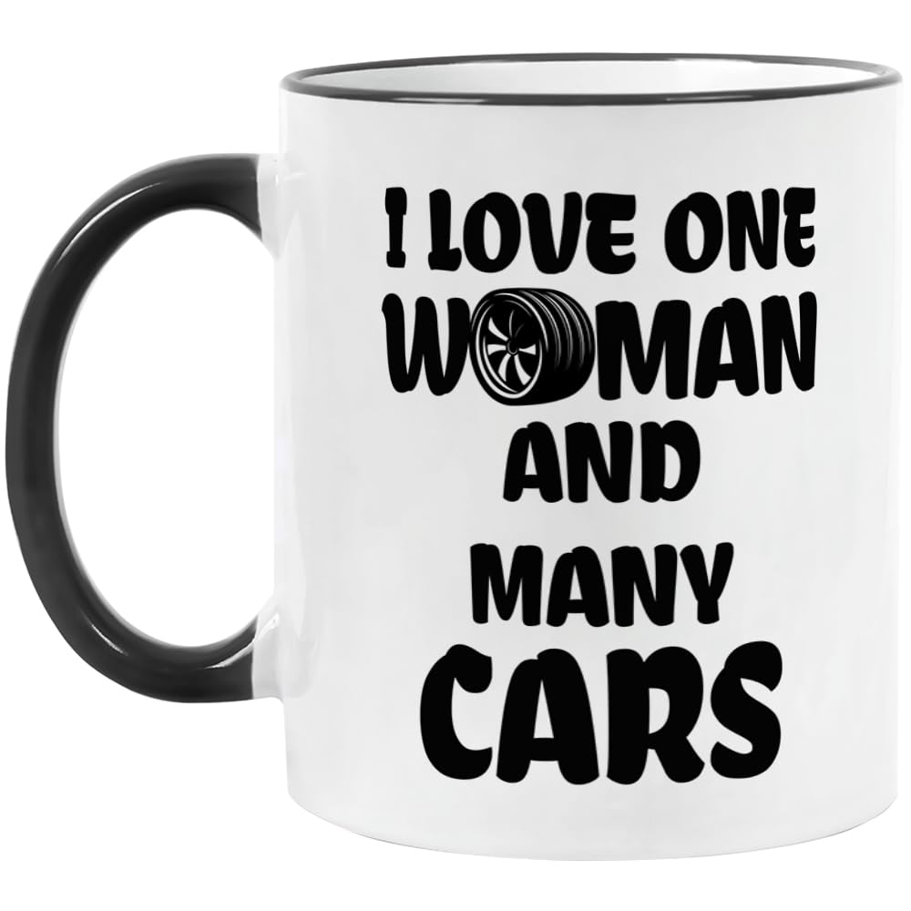 Yanprint Funny Car Lover Mug 11oz with playful design for daily coffee