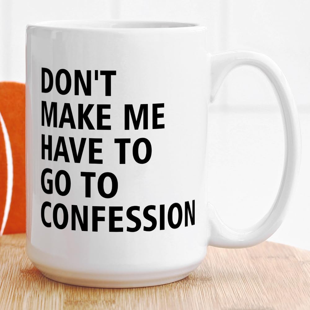 Yanprint funny Catholic mug for coworkers, ideal for brightening the office