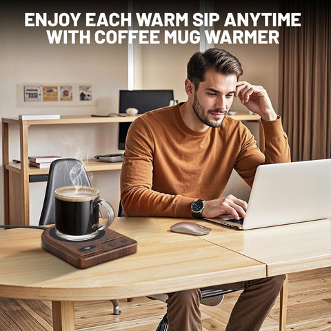 Yanxus mug warmer is compact, ideal for home or office desks.
